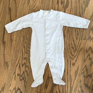 babycottons Light Blue Footed One-Piece Baby Romper